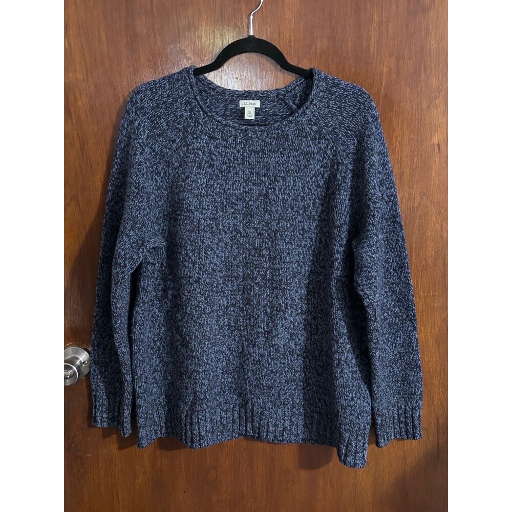 LL bean Men's sz XL 502622 100% Lambswool Rolled neck Sweater